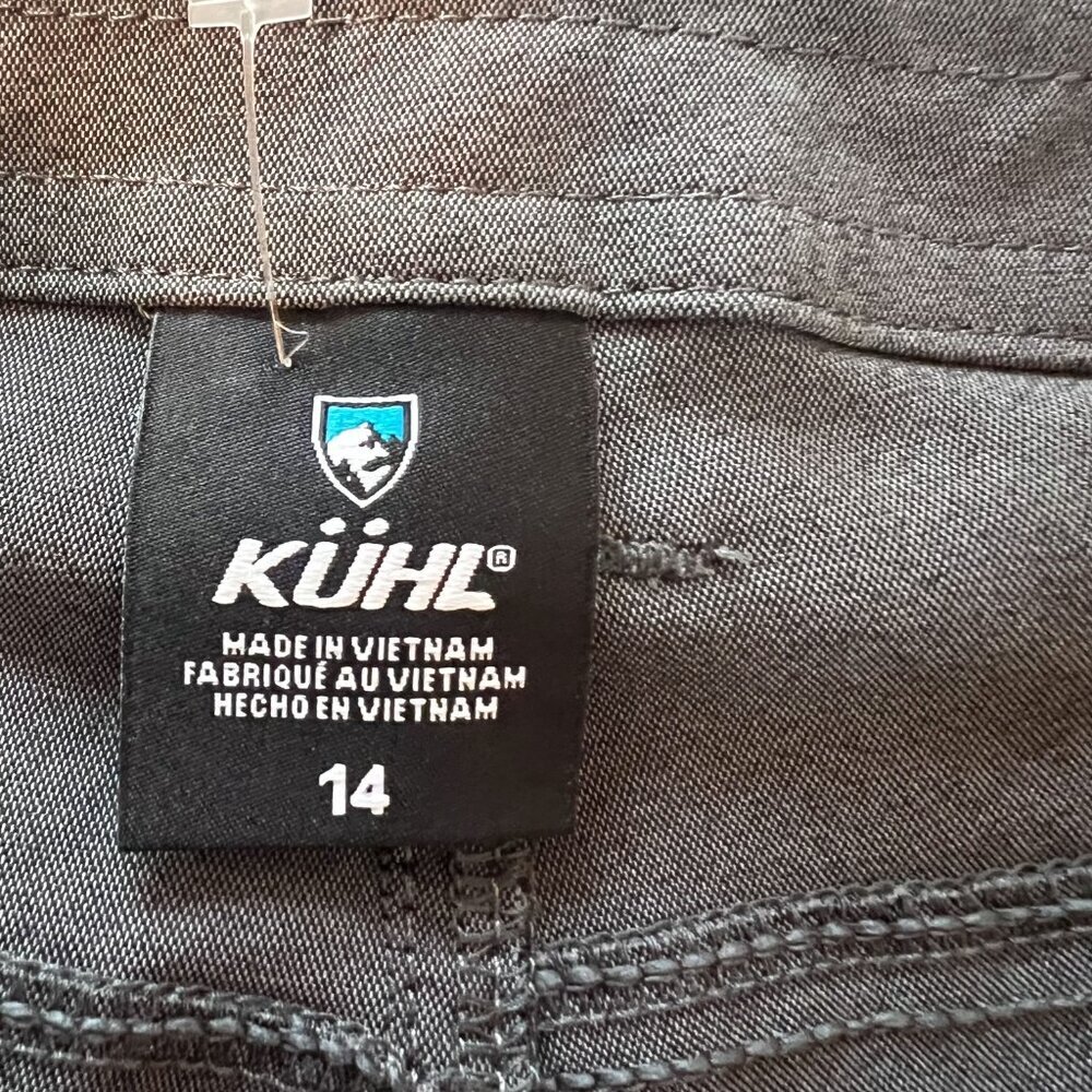 Kuhl NEW Womens Gray Grey Trekr Kapri Cropped Capri Pants 14 - Picture 13 of 16